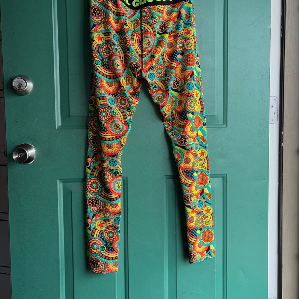 Zumba Love Long Leggings sz Large - Feel Good Dance Good new without tags - Picture 8 of 11